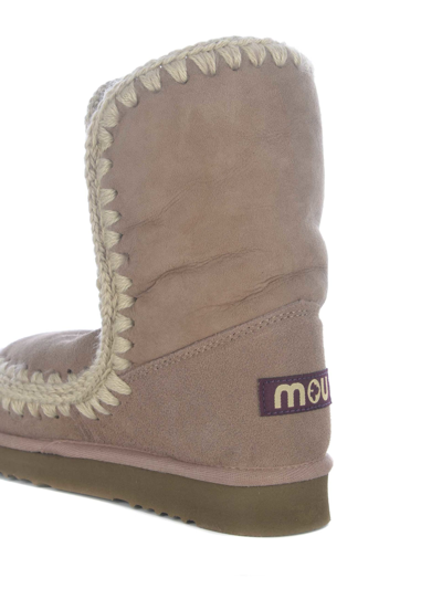 Shop Mou Boots  Eskimo24 In Real Leather In Tortora