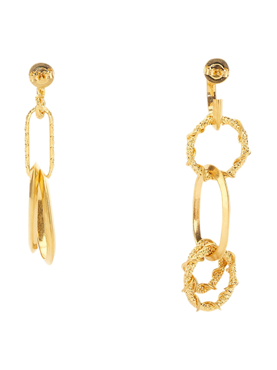 Dsquared2 Dsquared Women Earring With Chain Rings In Oro
