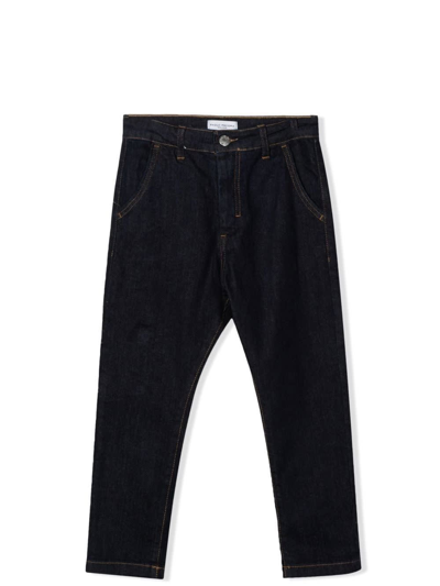Shop Paolo Pecora Stretch Jeans In Blue