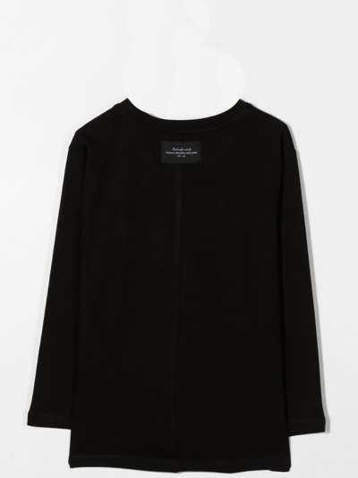Shop Paolo Pecora Long-sleeved T-shirt In Black