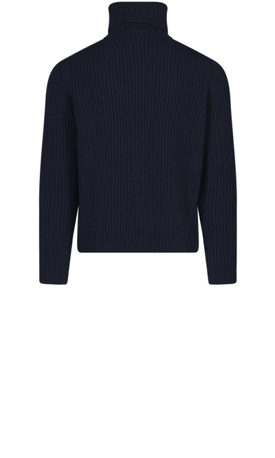 Shop Malo Sweater In Blue