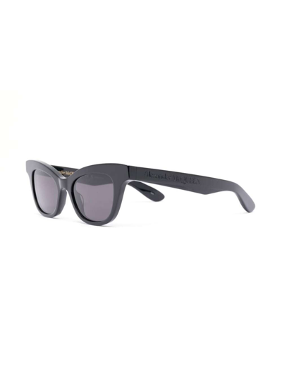 Shop Alexander Mcqueen Sunglasses Am0381s In Black