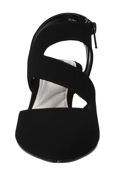 Easy Street Venue Womens Microsuede Pointed Toe Dress Heels In Black Lamy/ Gore