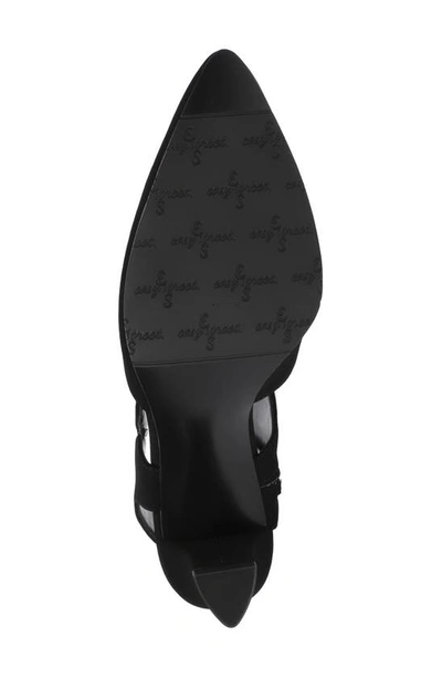 Easy Street Venue Womens Microsuede Pointed Toe Dress Heels In Black Lamy/ Gore