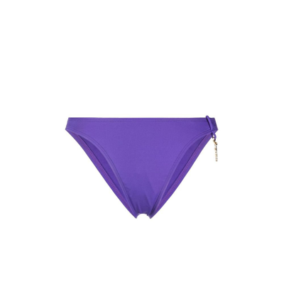Shop Jacquemus Purple Le Bas De Maillot Signature Bikini Bottoms