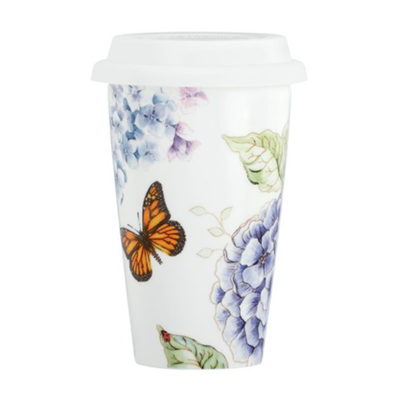 Shop Lenox 846844 Butterfly Meadow Blue Thermal Travel Mug