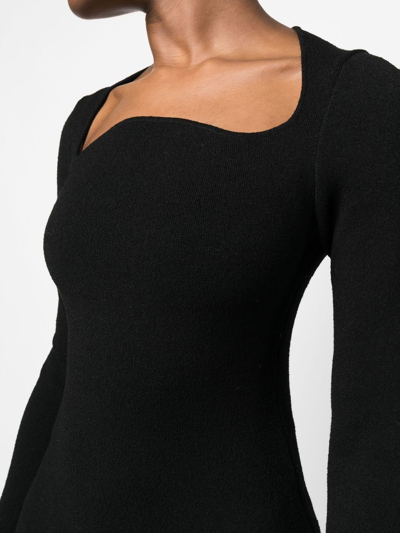 Proenza Schouler Textured Knit Dress In Black