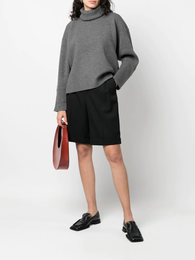 Proenza Schouler Roll-neck Drop-shoulder Jumper In Grey