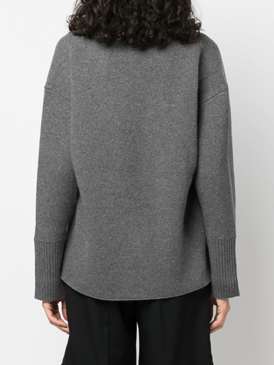 Proenza Schouler Roll-neck Drop-shoulder Jumper In Grey