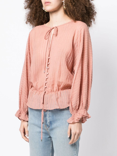 Shop We Are Kindred Aurora Long-sleeved Blouse In Pink
