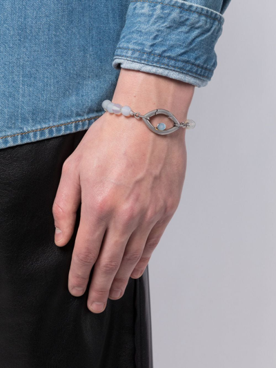 Shop Capsule Eleven Eye-charm Detail Bracelet In Weiss