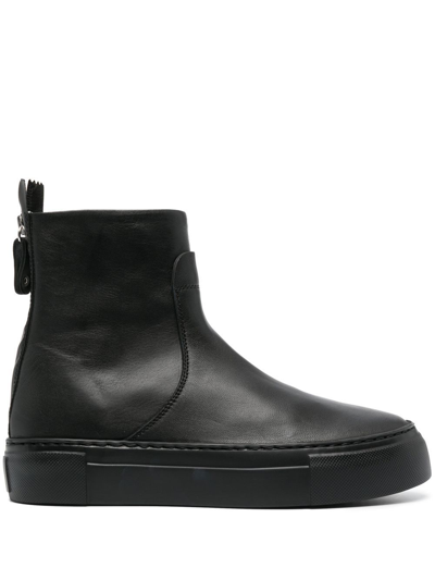 Agl Attilio Giusti Leombruni Meghan Platform Sneaker Bootie In Schwarz