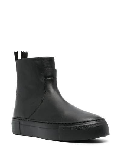 Agl Attilio Giusti Leombruni Meghan Platform Sneaker Bootie In Schwarz