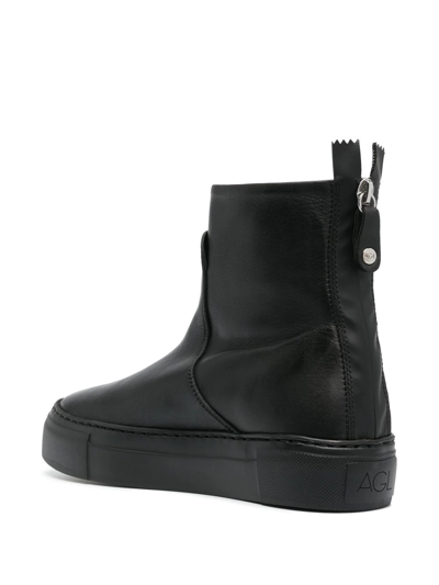 Agl Attilio Giusti Leombruni Meghan Platform Sneaker Bootie In Schwarz