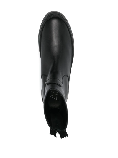 Agl Attilio Giusti Leombruni Meghan Platform Sneaker Bootie In Schwarz