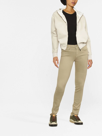 Shop Jacob Cohen Mid-rise Skinny Jeans In Neutrals