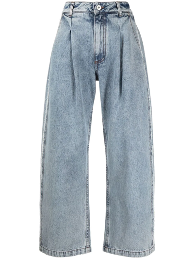 Vaquera High-waisted Wide-leg Jeans In Blau | ModeSens