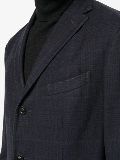 Boglioli Single-breasted Wool Blazer In Blau