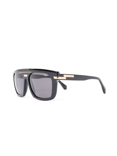 Shop Cazal Shield-frame Sunglasses In Schwarz