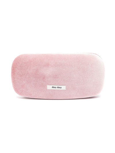 Miu Miu Cat-eye Frame Sunglasses In Braun
