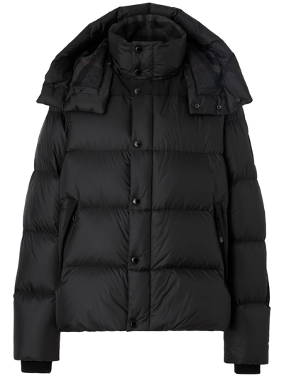 Shop Burberry Detachable-sleeve Puffer Jacket In Schwarz
