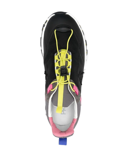 Premiata Crossd Colour-block Sneakers In Schwarz