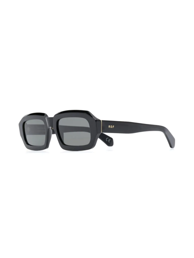 Shop Retrosuperfuture Fantasma Geometric-frame Sunglasses In Black