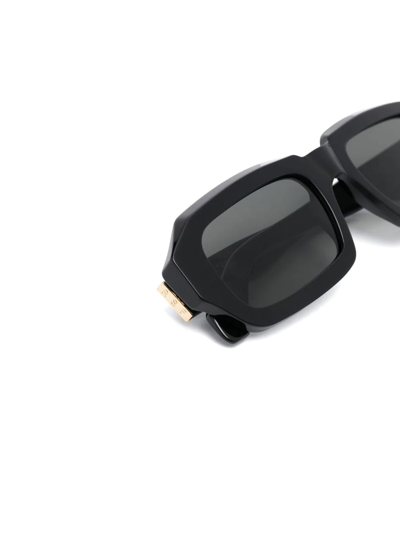 Shop Retrosuperfuture Fantasma Geometric-frame Sunglasses In Black