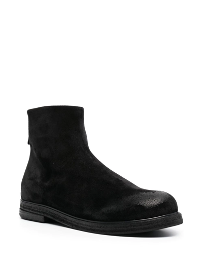 Marsèll Suede-leather Ankle Boots In Schwarz