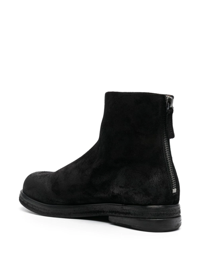 Marsèll Suede-leather Ankle Boots In Schwarz