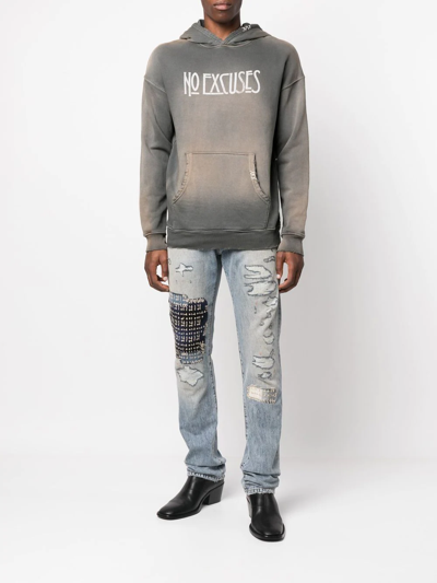 Shop Alchemist Distressed-effect Jeans In Blau