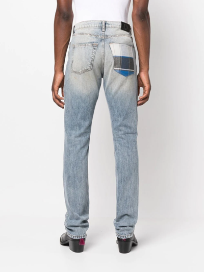 Shop Alchemist Distressed-effect Jeans In Blau