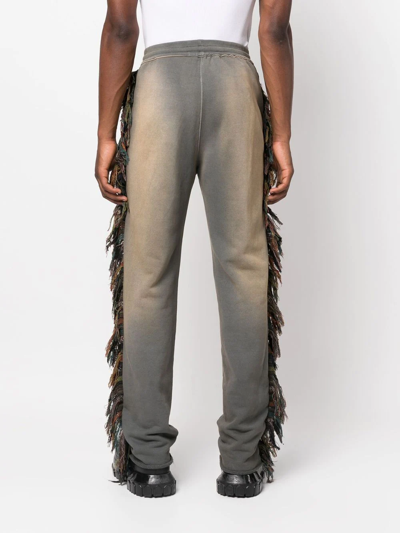 Shop Alchemist Fringed-trim Track Pants In Grau