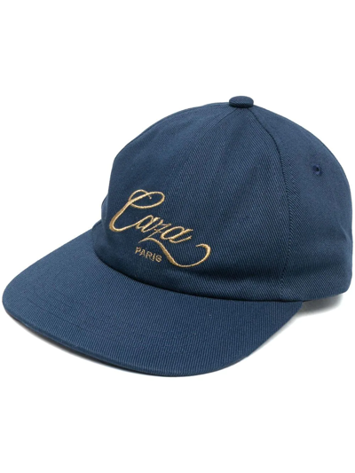 Shop Casablanca Logo-embroidered Cap In Blau