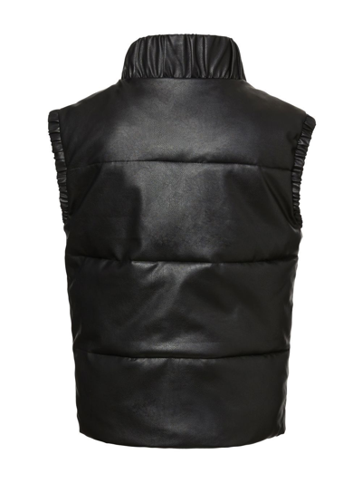 Shop Unreal Fur Cruising Faux-leather Gilet Jacket In Black