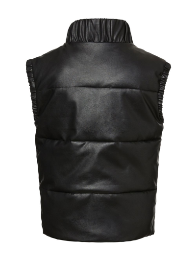 Unreal Fur Cruising Faux-leather Gilet Jacket In Black