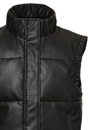 Shop Unreal Fur Cruising Faux-leather Gilet Jacket In Black