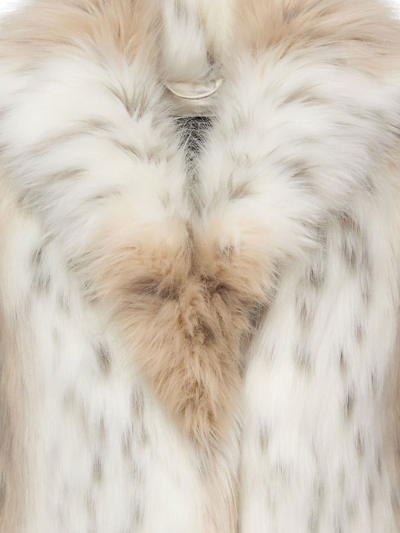 Unreal Fur Rubicon Vest In Snow Leopard In White