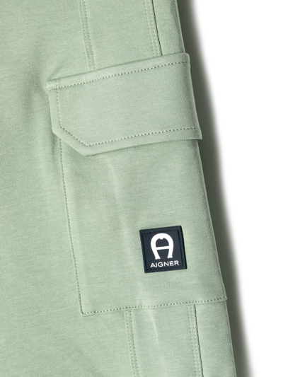 Shop Aigner Patch-pocket Shorts In Green