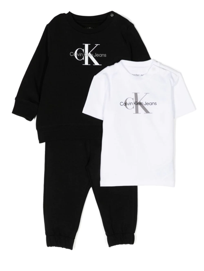 Shop Calvin Klein Jeans Est.1978 Logo-print Tracksuit Set In White