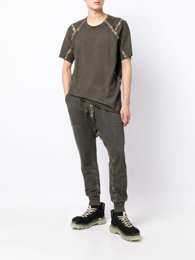 Shop Isaac Sellam Experience Zip-embellished Tapered Trousers In Grey