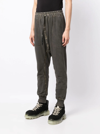 Shop Isaac Sellam Experience Zip-embellished Tapered Trousers In Grey