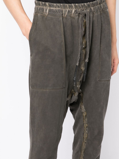 Isaac Sellam Experience Zip-embellished Tapered Trousers In Grey