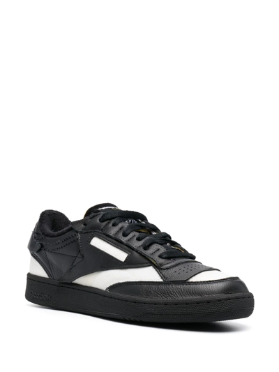 Shop Maison Margiela X Reebok Club C Memory Of Sneakers In Black