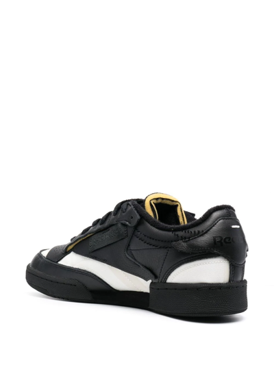 Shop Maison Margiela X Reebok Club C Memory Of Sneakers In Black