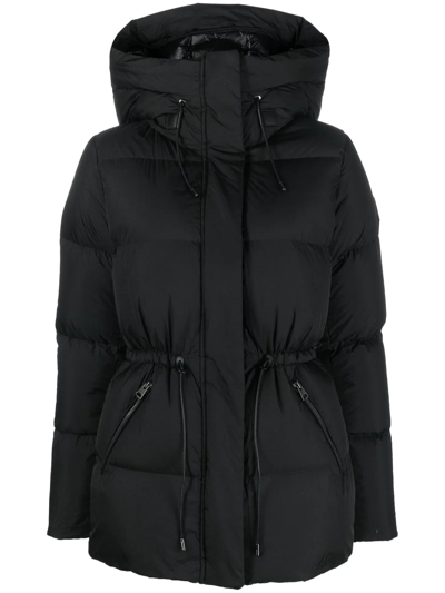 Mackage Padded Zip-up Coat In Black