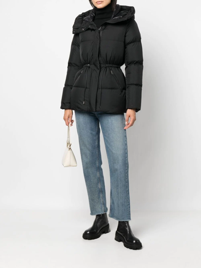 Mackage Padded Zip-up Coat In Black