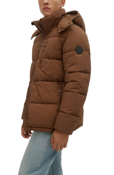 Noize Men's Baltimore Puffer Jacket In Earth