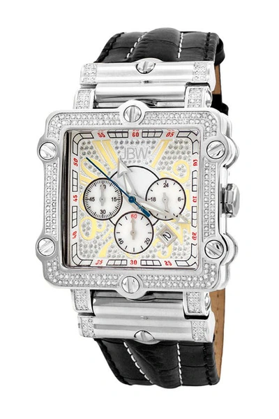 Shop Jbw Phantom Diamond Watch, 46mm In Silver