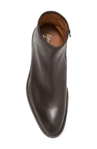 Shop Antonio Maurizi Leather Zip Boot In T. Moro